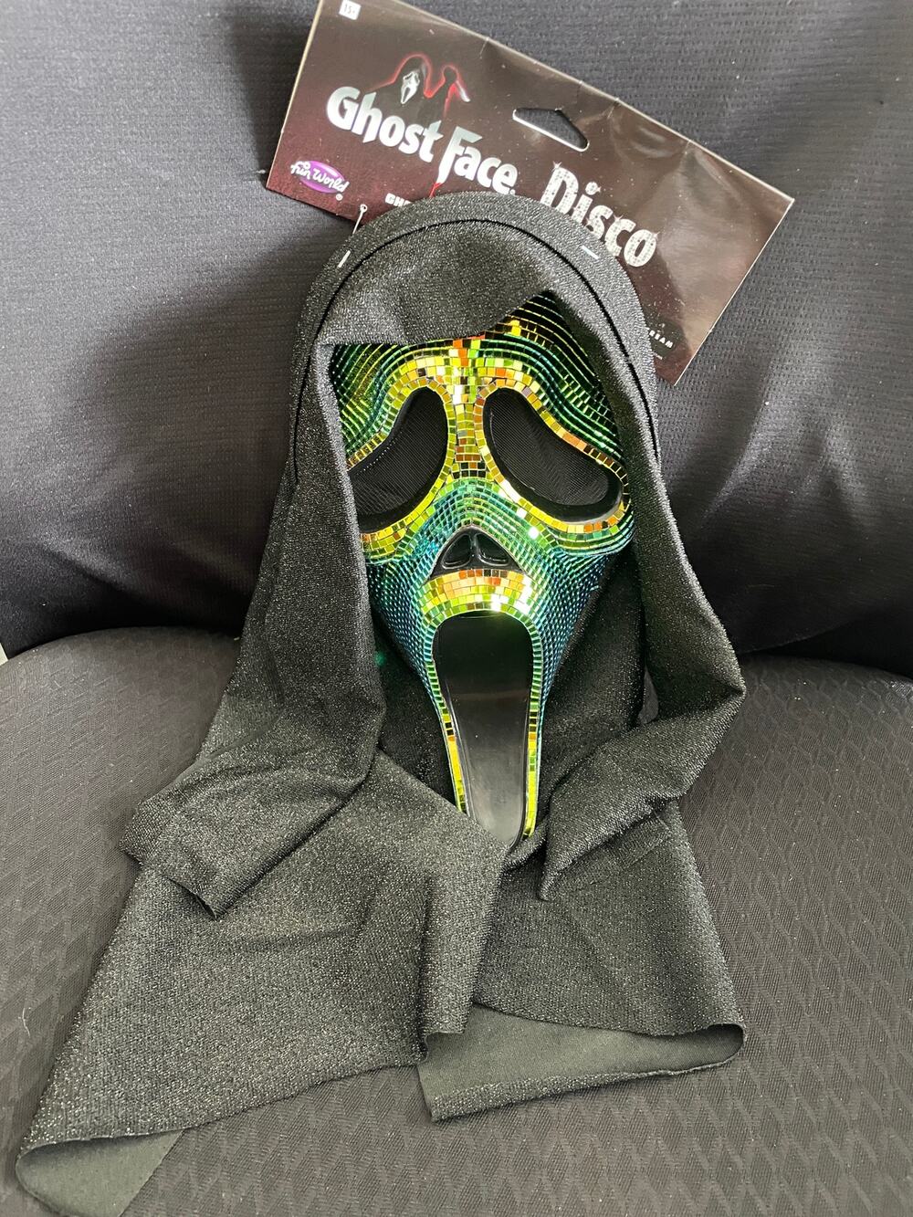 SCREAM DISCO OIL SLICK GHOST FACE MASK HALLOWEEN COSTUME NEW